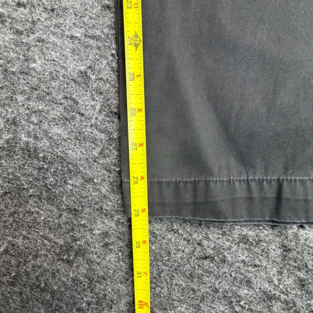 Banana Republic Gavin Chino Pants Mens 32x30 Black Straight Fit Cotton Inseam 29